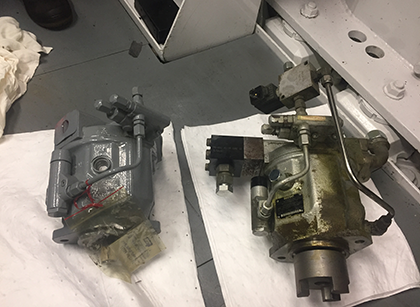 Bellinder Marine Hydraulics replaces hydraulic pumps